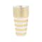 12oz. Gold Stripes Plastic Cups by Celebrate It&#xAE;, 8ct.